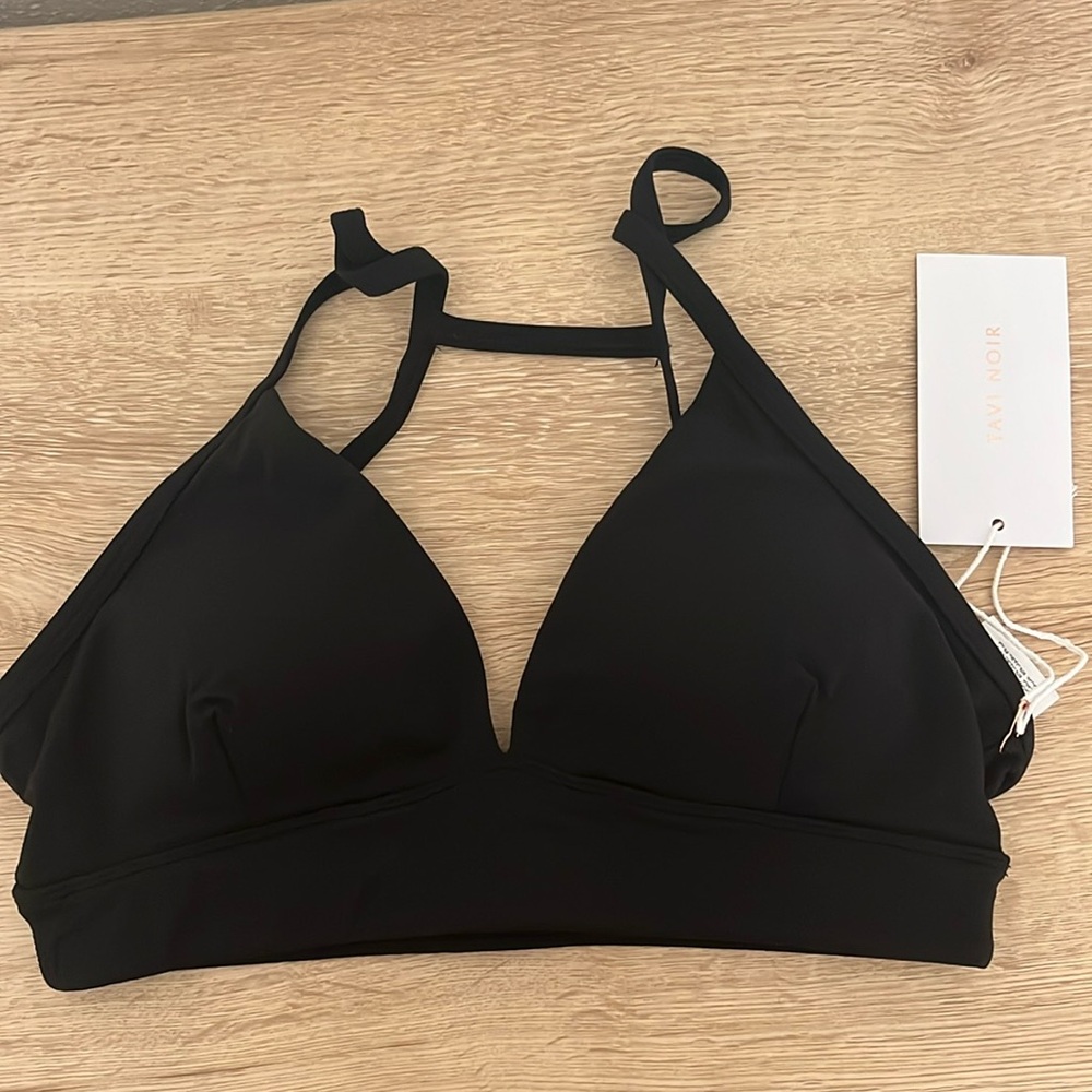 NWT! Tavi Noir Black studio bra, size M in Ebony
